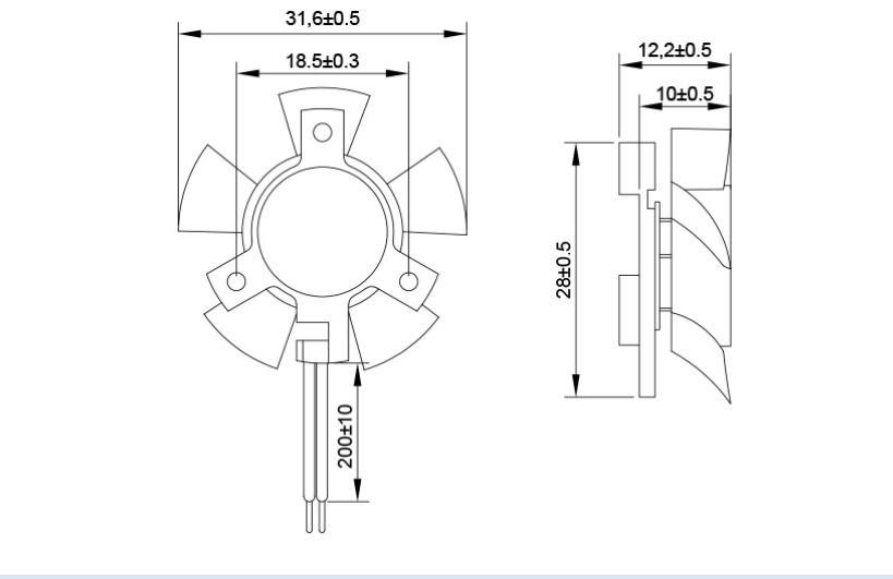 MFD3510Y Dimensions